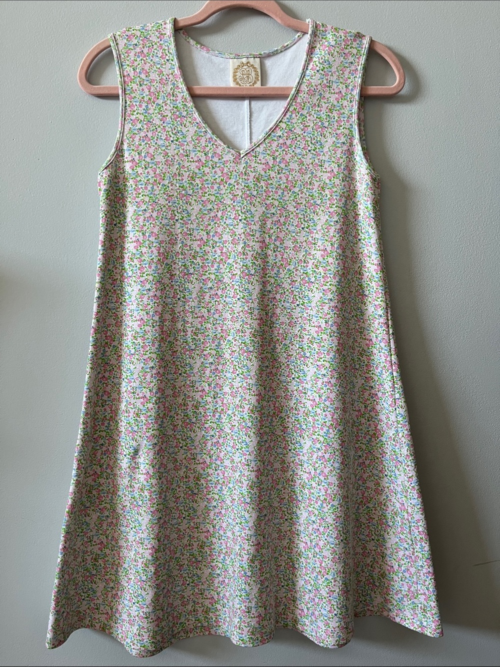 The Beaufort Bonnet Company Womens Floral Pima Cotton mini Dress 90’s inspired